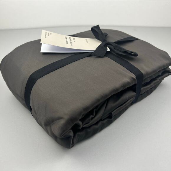 West Elm KING Silky Tencel Lyocell Sheet Set SLATE GRAY 320 Thread Count NWT - Picture 5 of 7